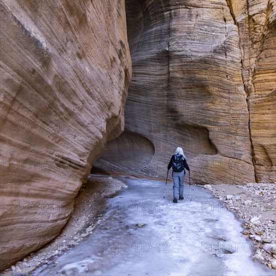 Senior female hiker