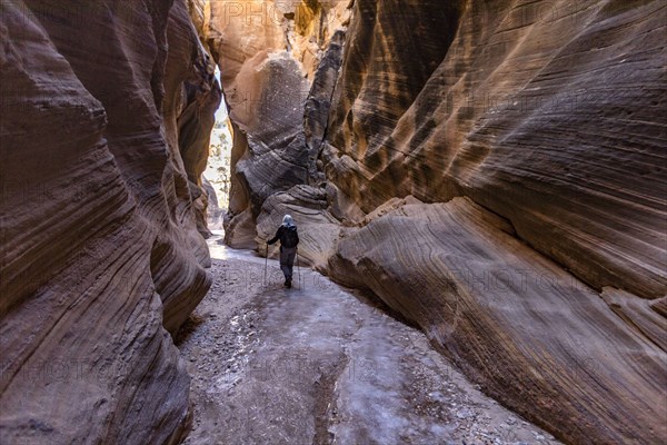 Senior female hiker