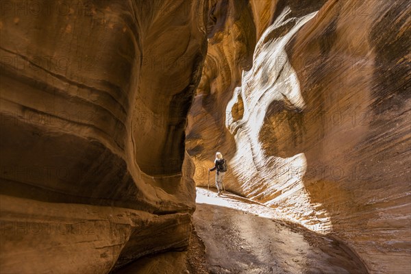 Senior female hiker