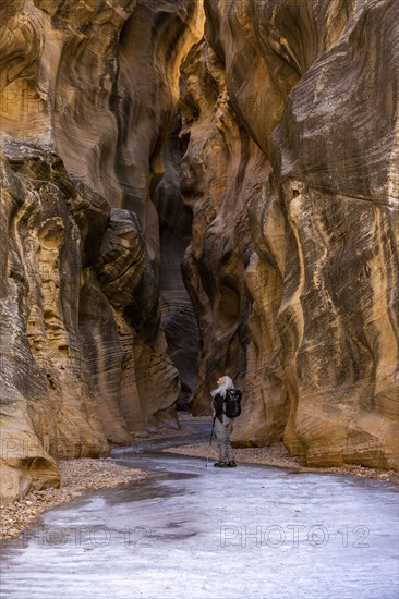 Senior female hiker