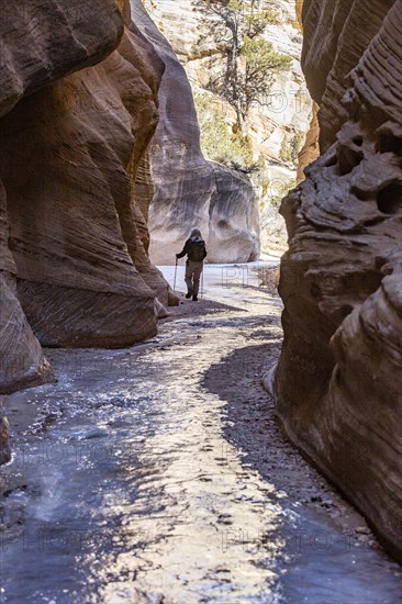 Senior female hiker