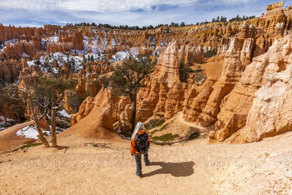 Senior female hiker