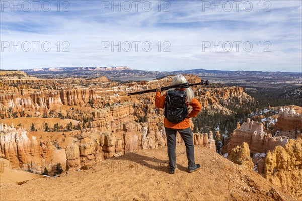 Senior female hiker