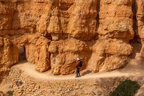 Senior female hiker