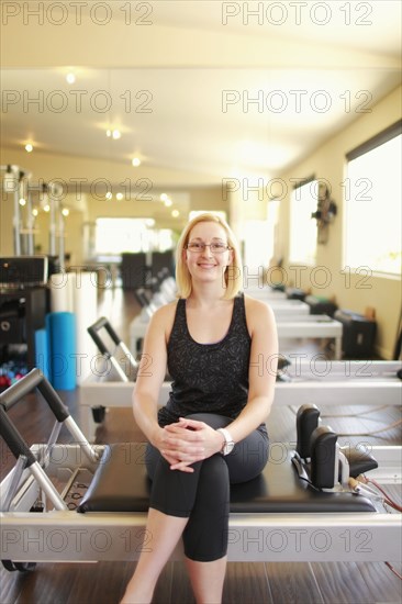 Portrait of physical therapist in gym