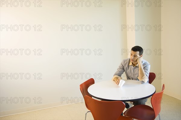 Man sitting at table