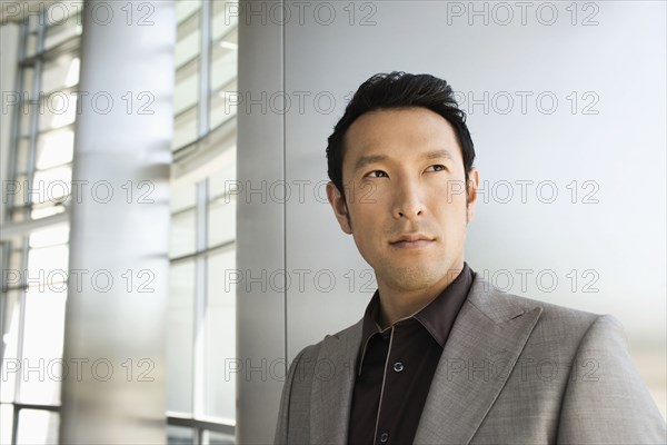 Portrait of businessman in modern office