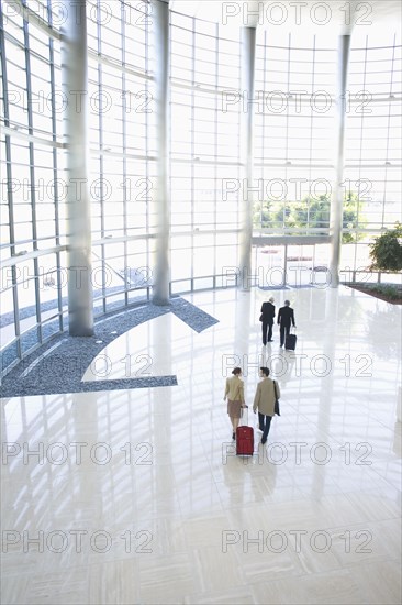 Business people in lobby