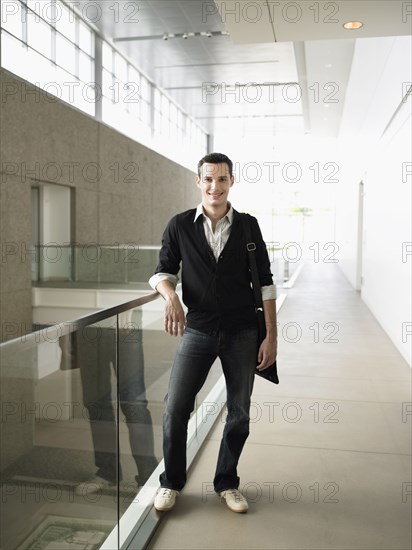 Portrait of businessman in modern office