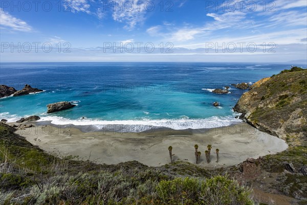 Ocean waves on Big Sur coast