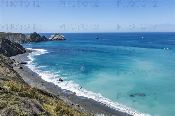 Ocean waves on Big Sur coast