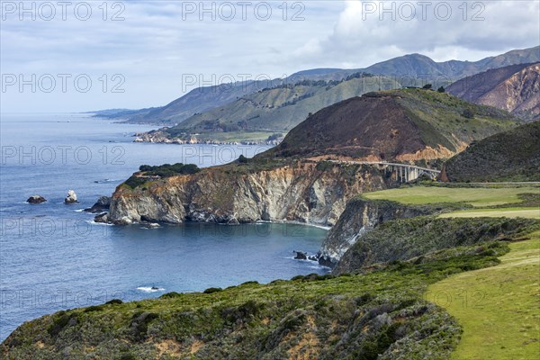 Big Sur cliffs and ocean