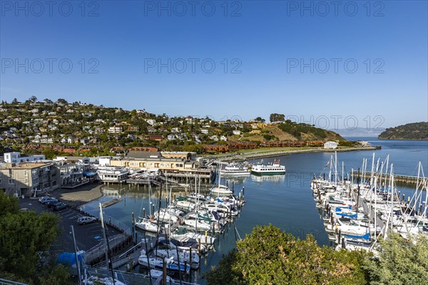 View of marina at sunny day