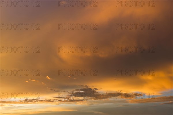 Golden clouds at sunrise