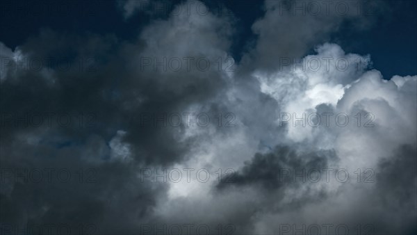 Dark cumulus storm clouds