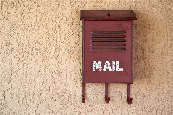 Old mailbox on wall