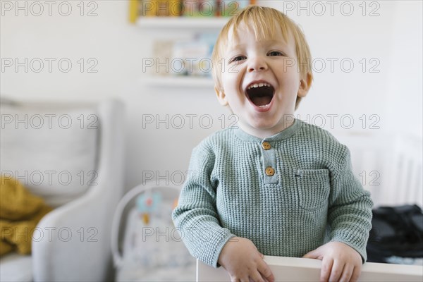 Smiling toddler boy