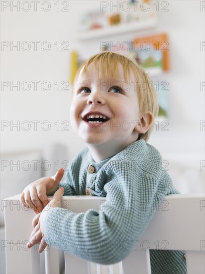 Smiling toddler boy