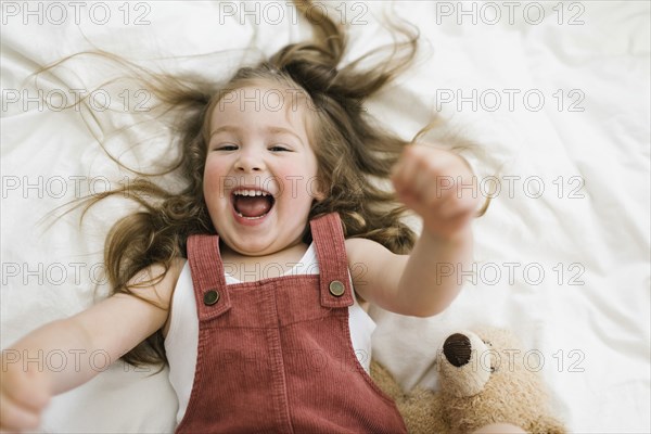 Laughing playful girl