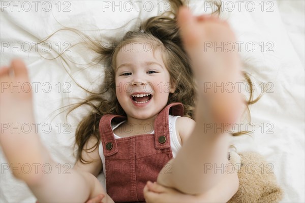 Laughing playful girl