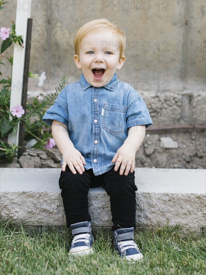 Portrait of smiling boy