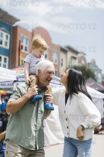 Grandparents with grandson