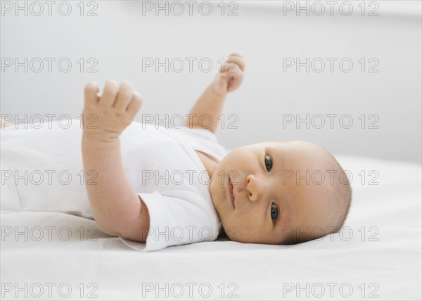 Portrait of newborn boy