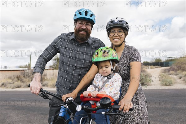 Portrait of family with daughter