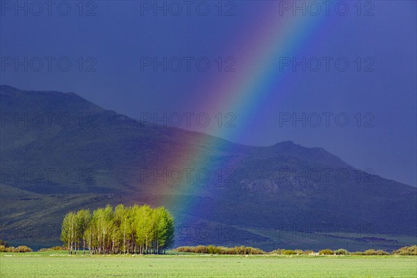 Rainbow in rural area