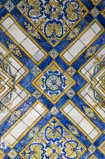 Traditional Portuguese ceramic tiles Azuelos