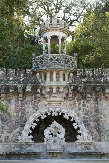 Ornate facade of palace