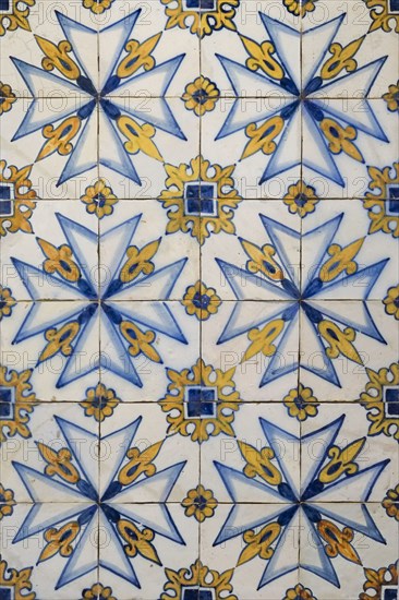 Traditional Portuguese ceramic tiles Azuelos