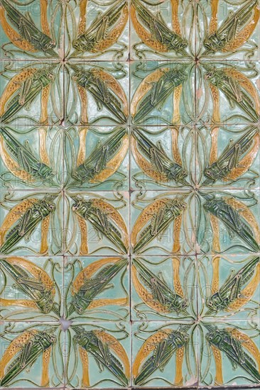 Traditional Portuguese ceramic tiles Azuelos