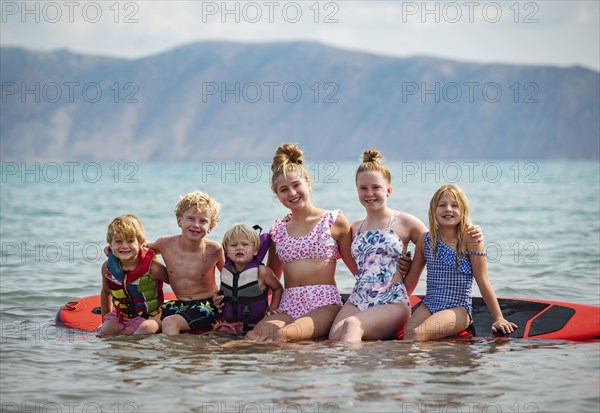 Portrait of smiling children