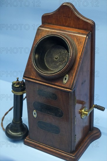 Antique wooden phone