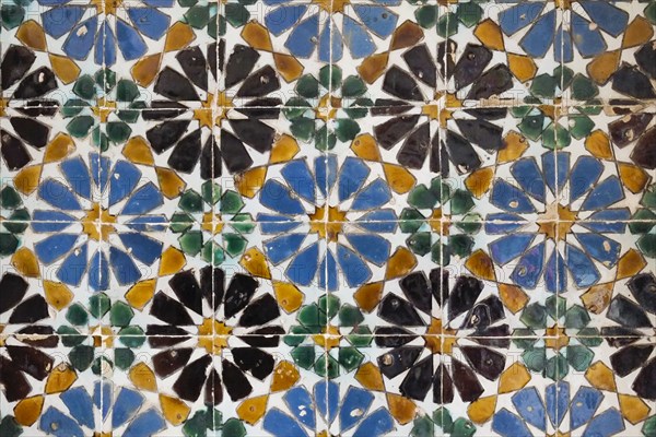 Old Portuguese tiles with Moorish influence