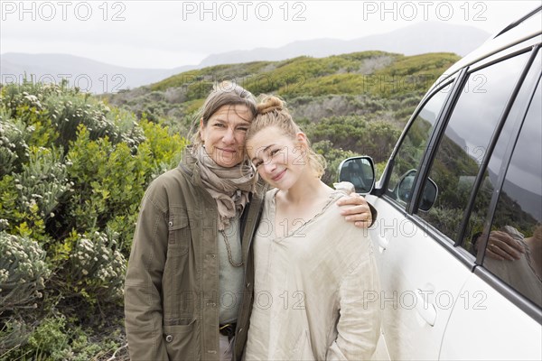 Portrait of mother and teen daughter