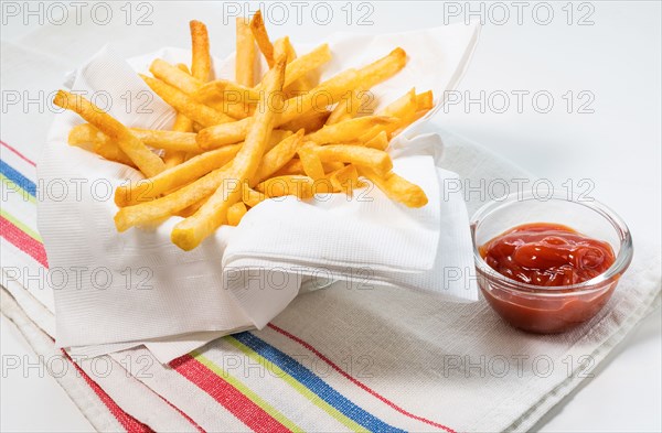 French fries with cup of ketchup