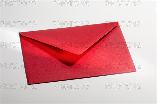 Red envelope on white background