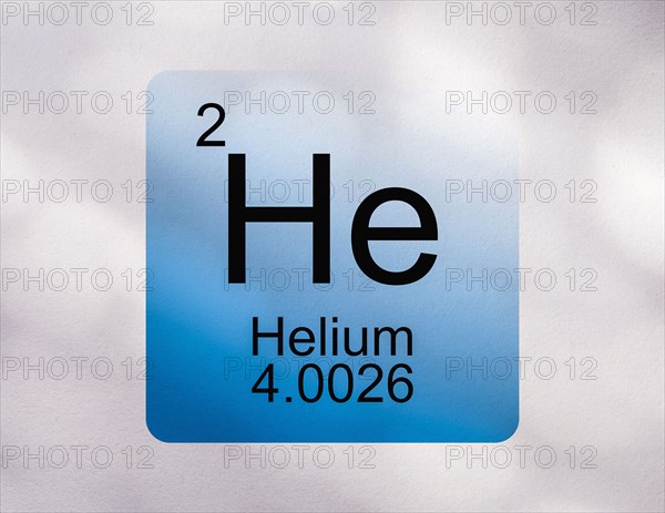 Helium symbol against white background