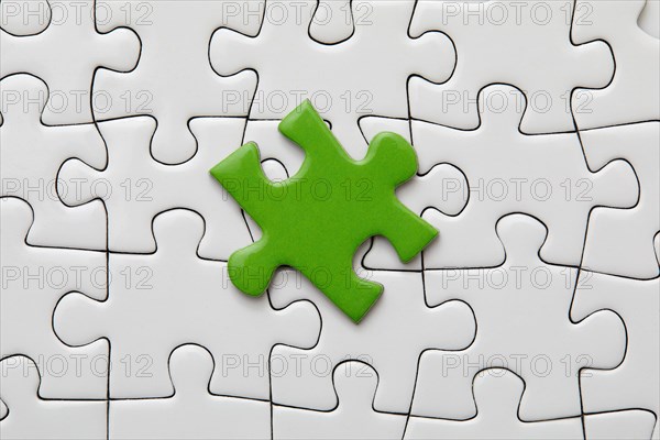 Green jigsaw piece