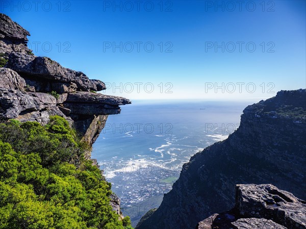 Rock formations on Table Mountain