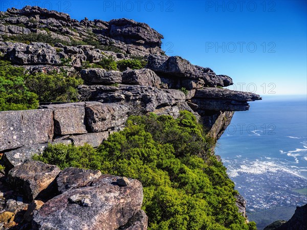 Rock formations on Table Mountain