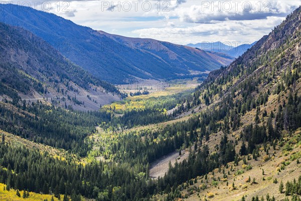 Trail in scenic valley