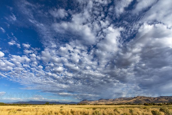 Clouds over foothills