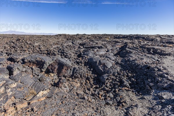 Lava at volcanic landscape