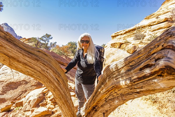 Portrait of female hiker