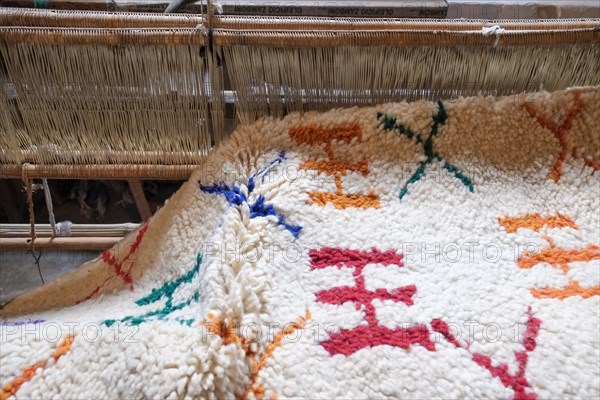 Detail of traditional Moroccan Berber rug