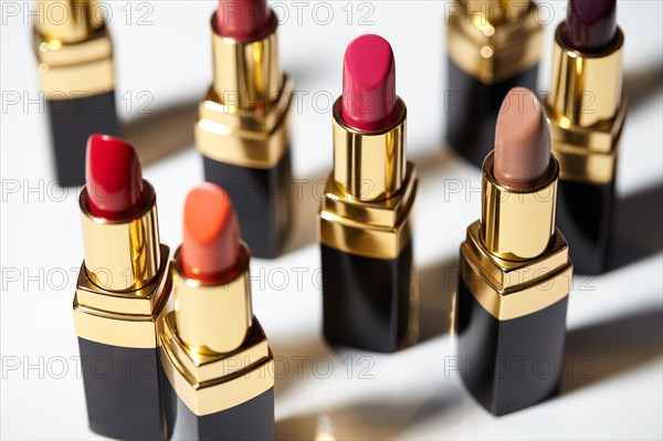 Studio shot of assorted lipsticks