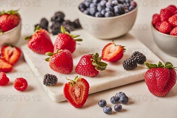 Studio shot of fresh fruit